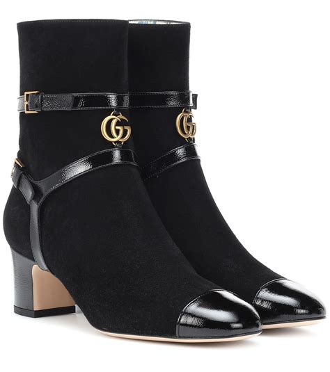 gucci boots women's flat leather upper 1 3 length|gucci ankle boots on sale.